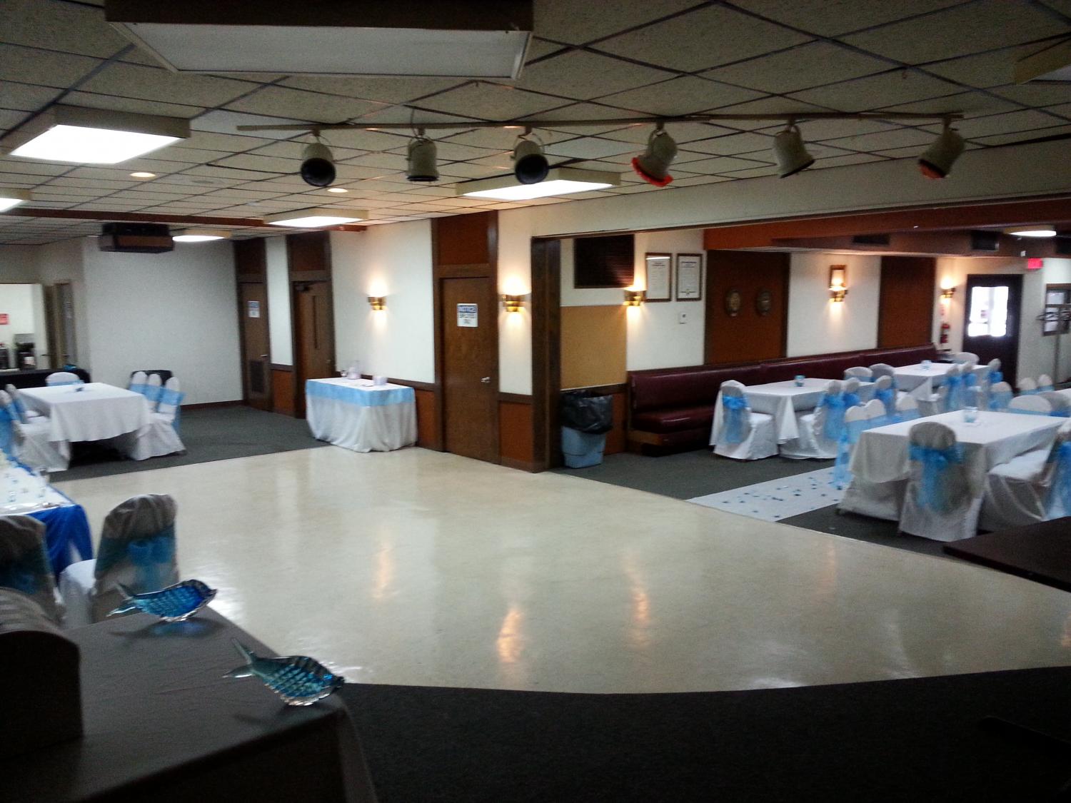 View from stage towards dance floor